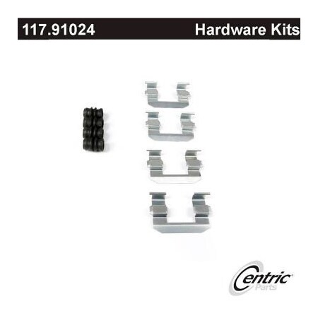 Centric Disc Brake Hardware Kit, Parts 117.91024